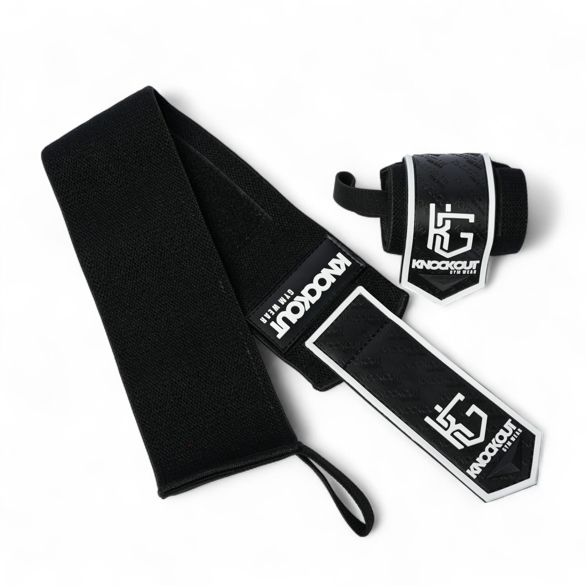 Knockout 20-In Wrist Wrap- Black White