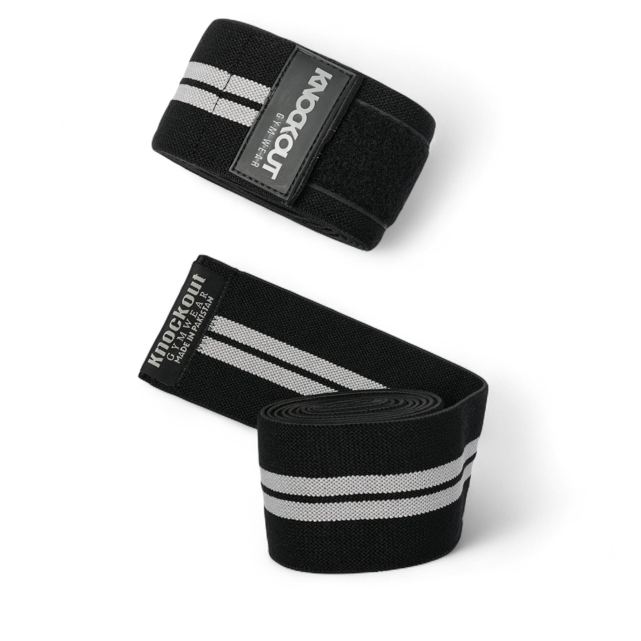 Knockout 78In Knee Wraps - Grey
