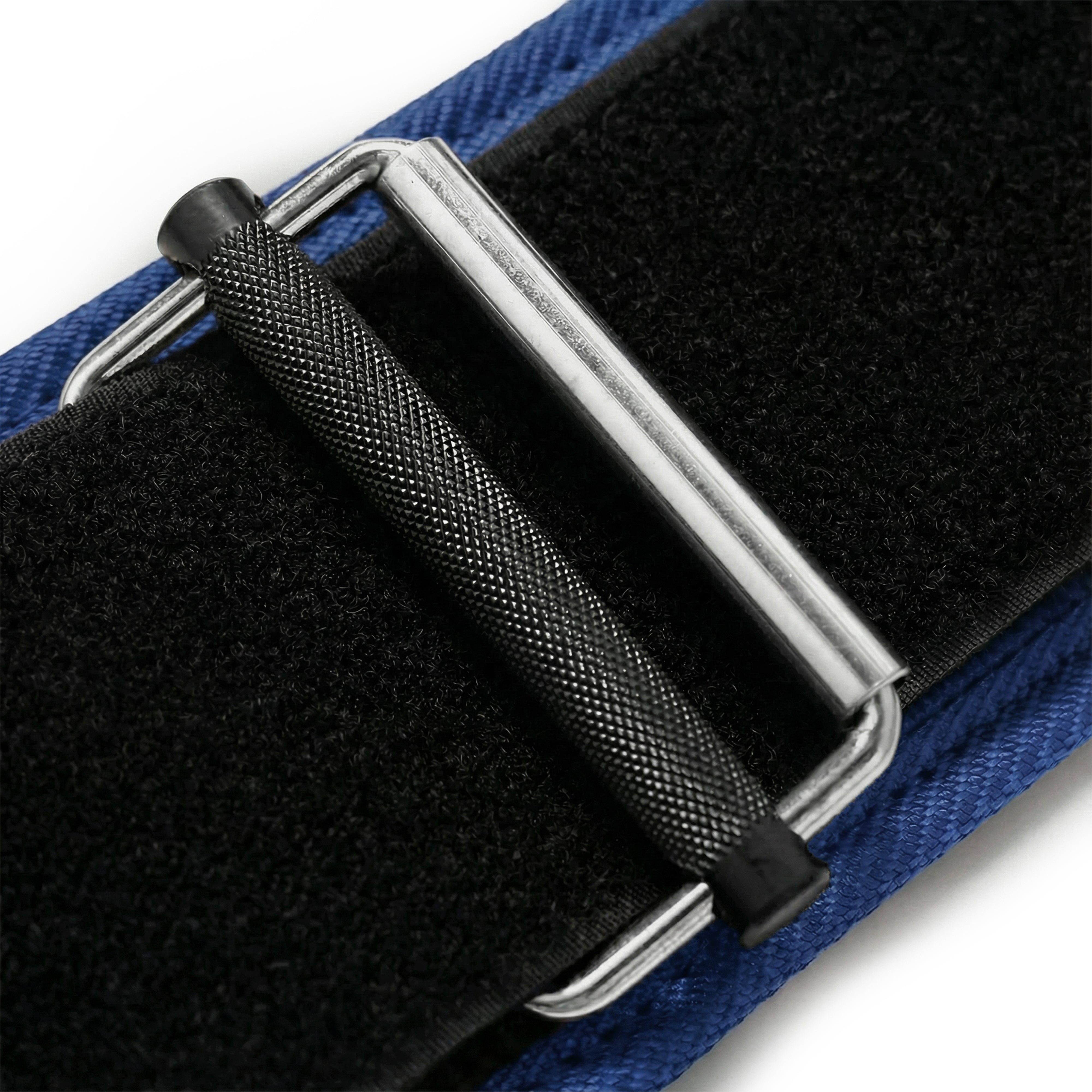 Self-Locking Blue Weightlifting Belt