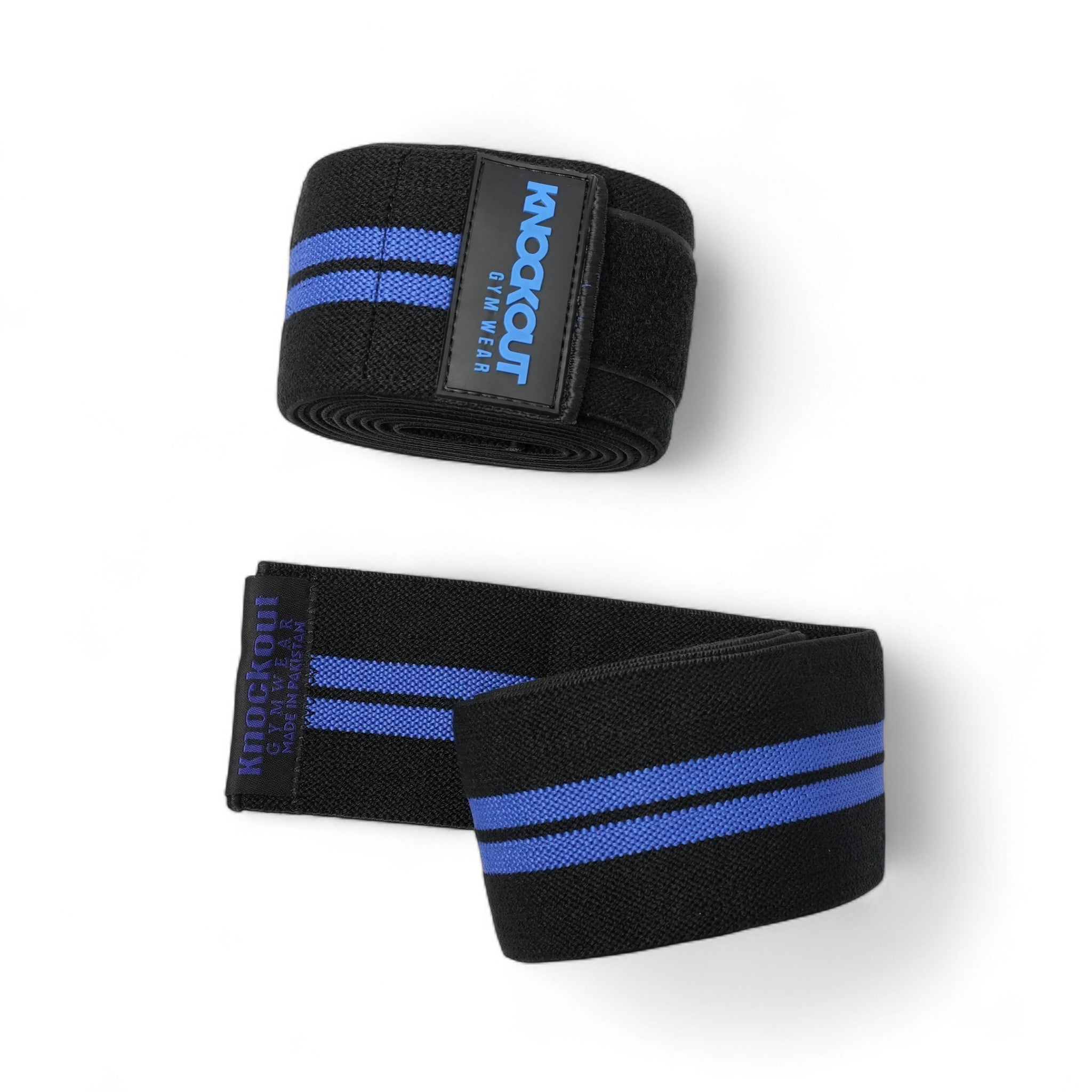 Knockout 78In Knee Wraps - Blue
