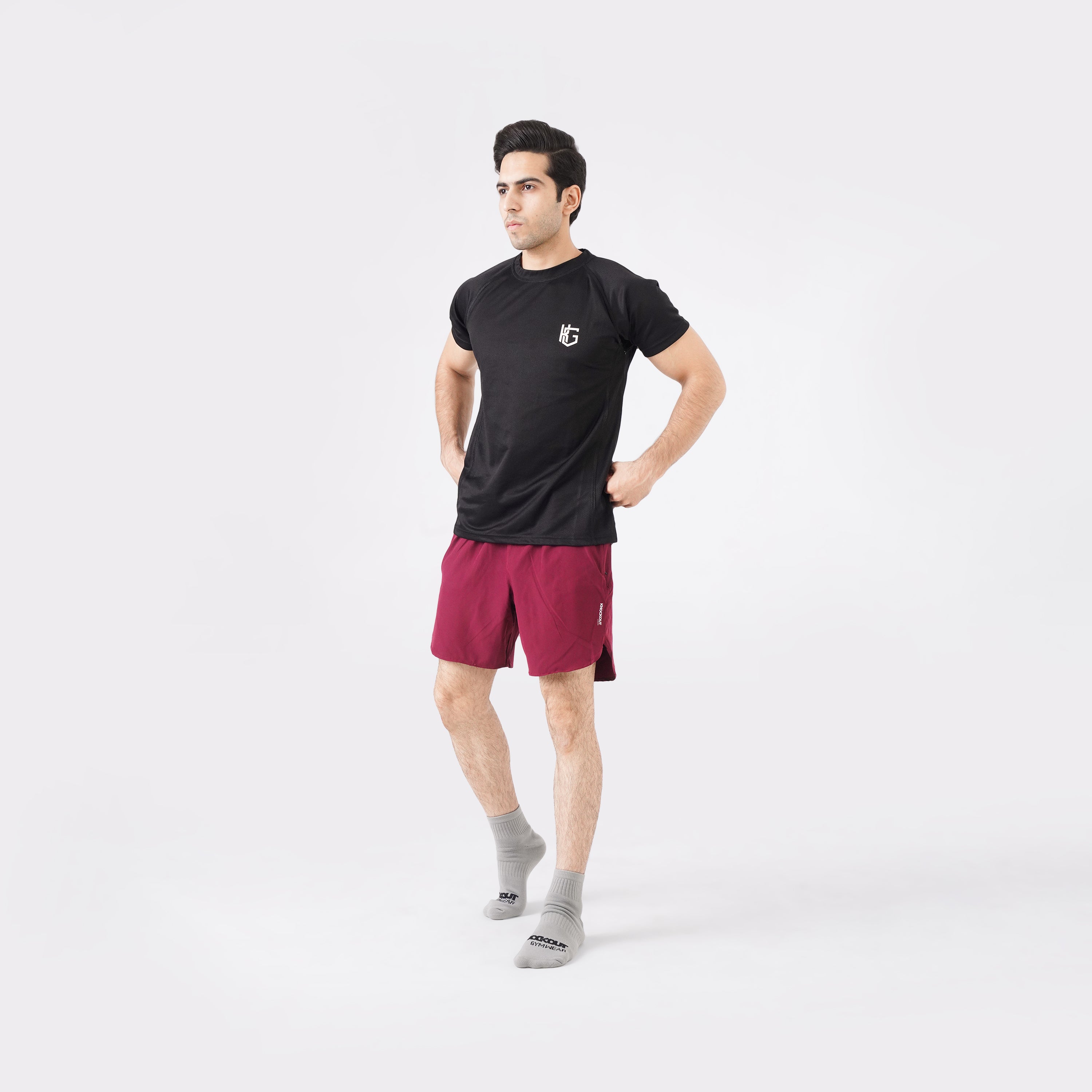Men's Maroon Training Shorts