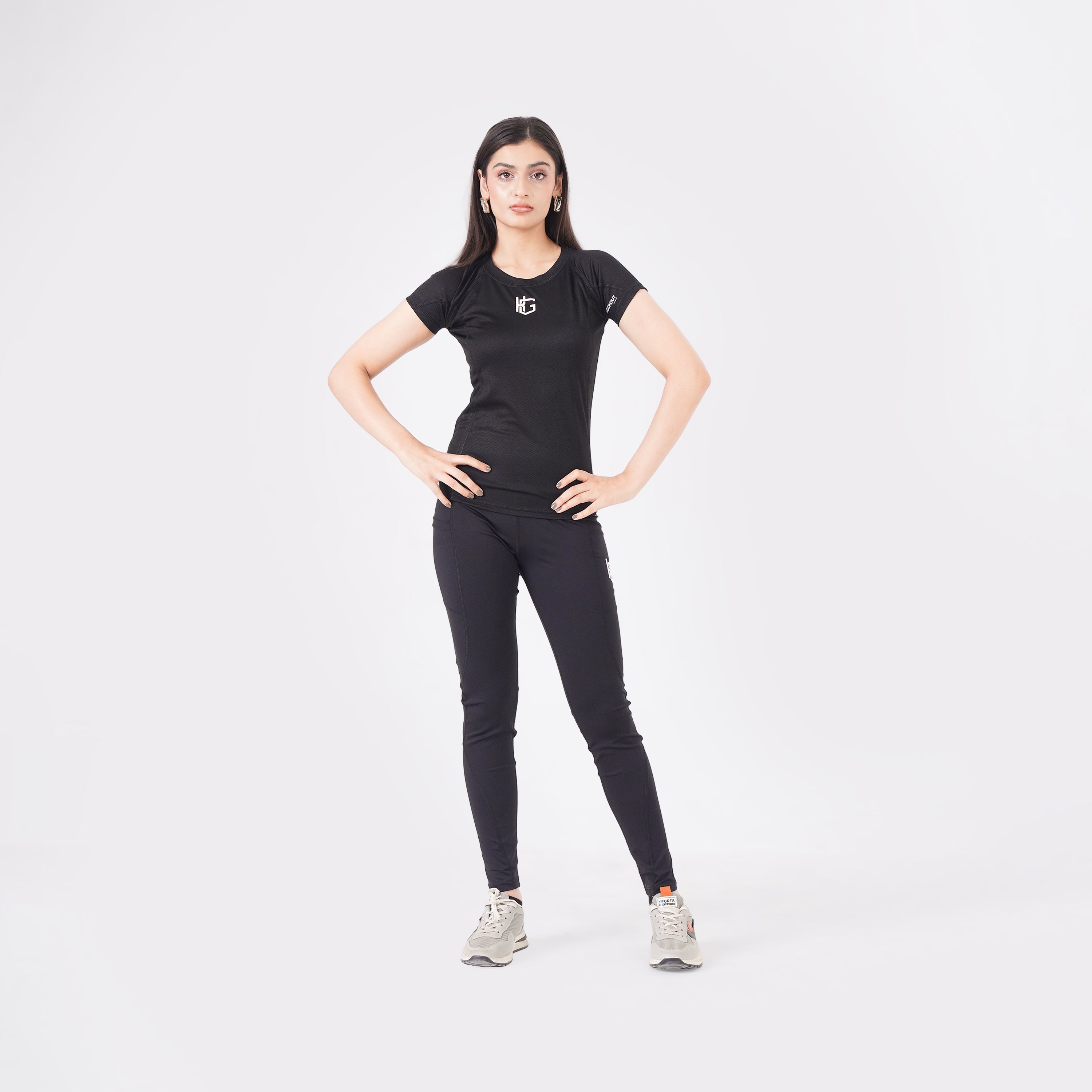 Black Mesh Women's T-Shirt Black Mesh Women's T-Shirt