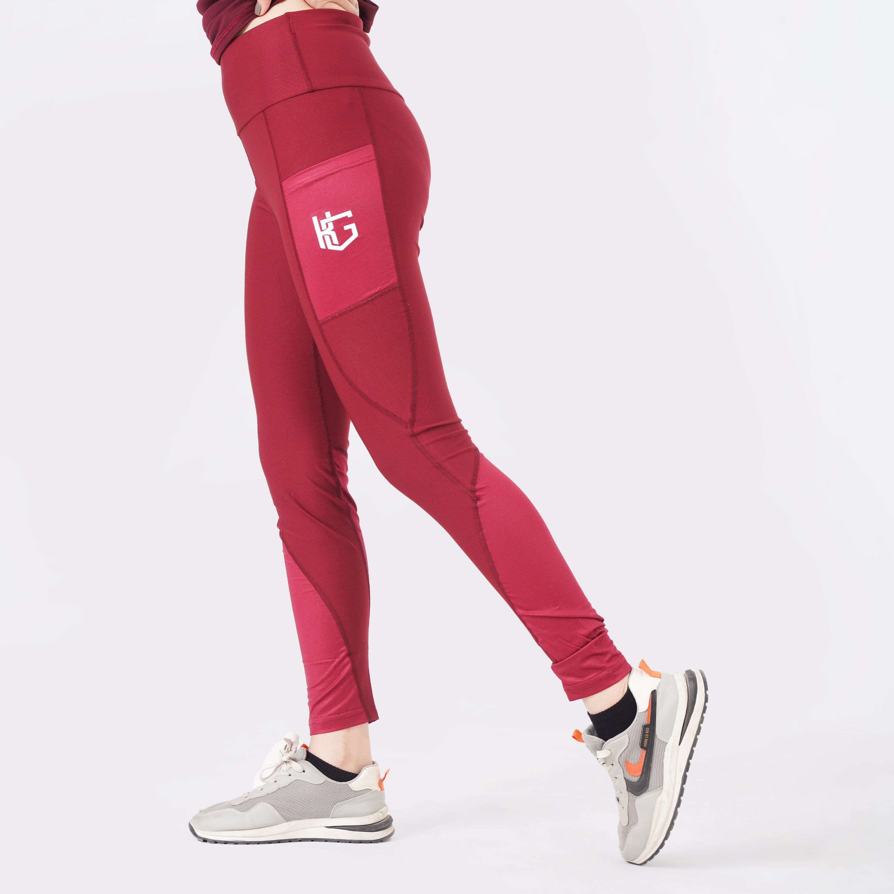 Knockout Maroon FlexFit Active Leggings