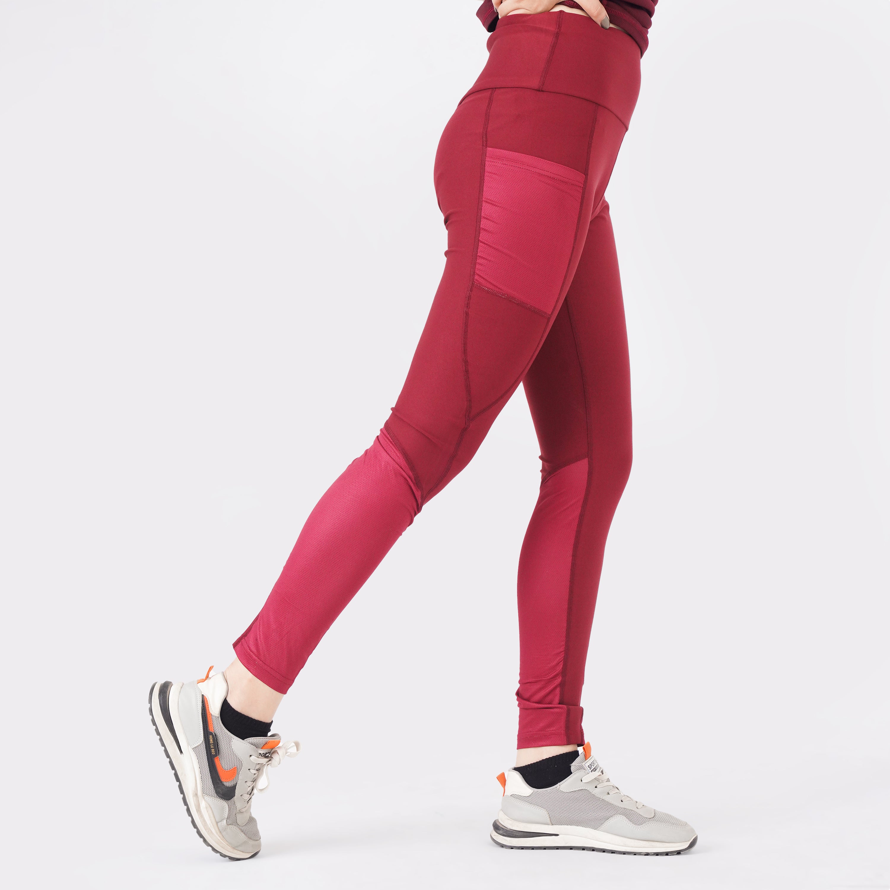 Knockout Maroon FlexFit Active Leggings