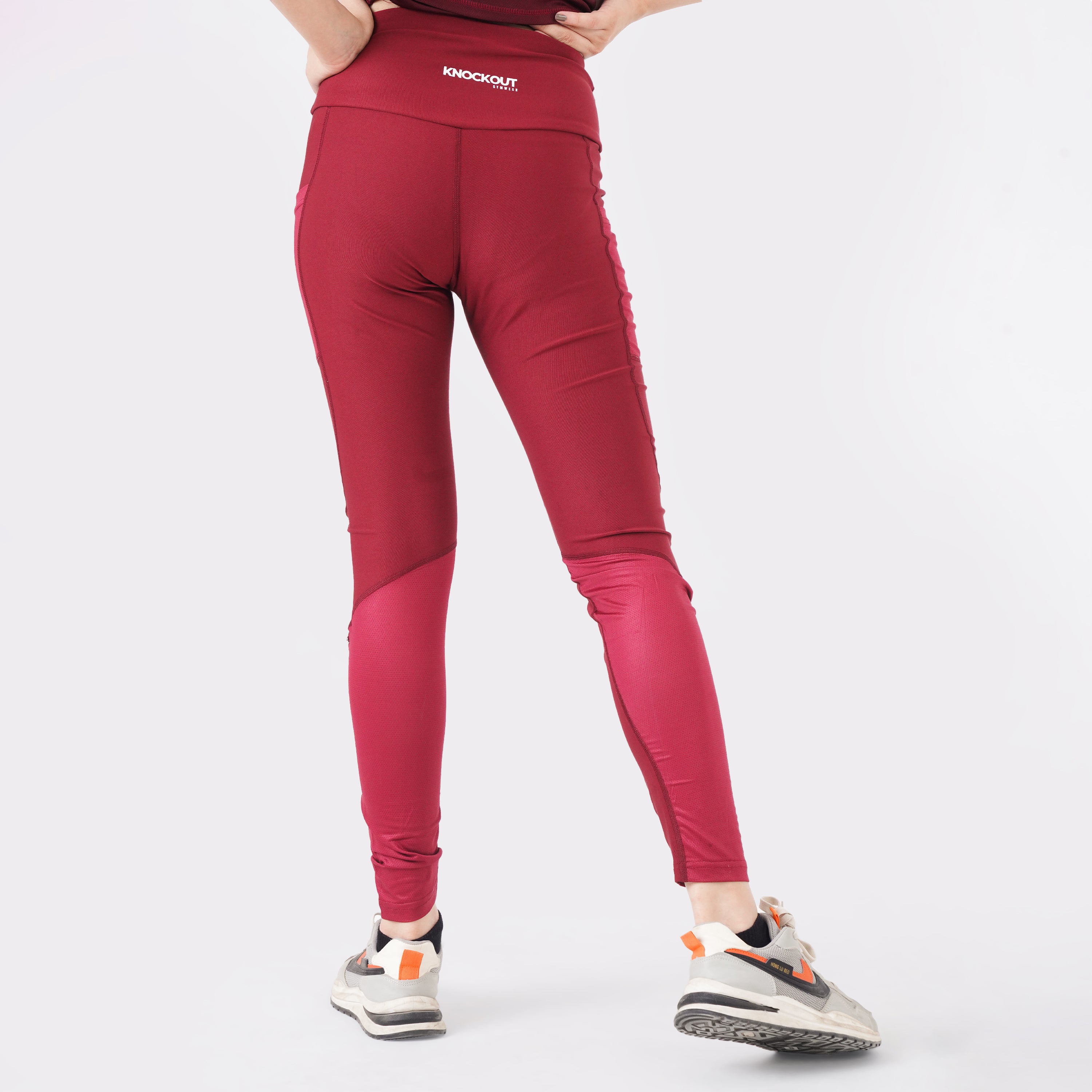 Knockout Maroon FlexFit Active Leggings