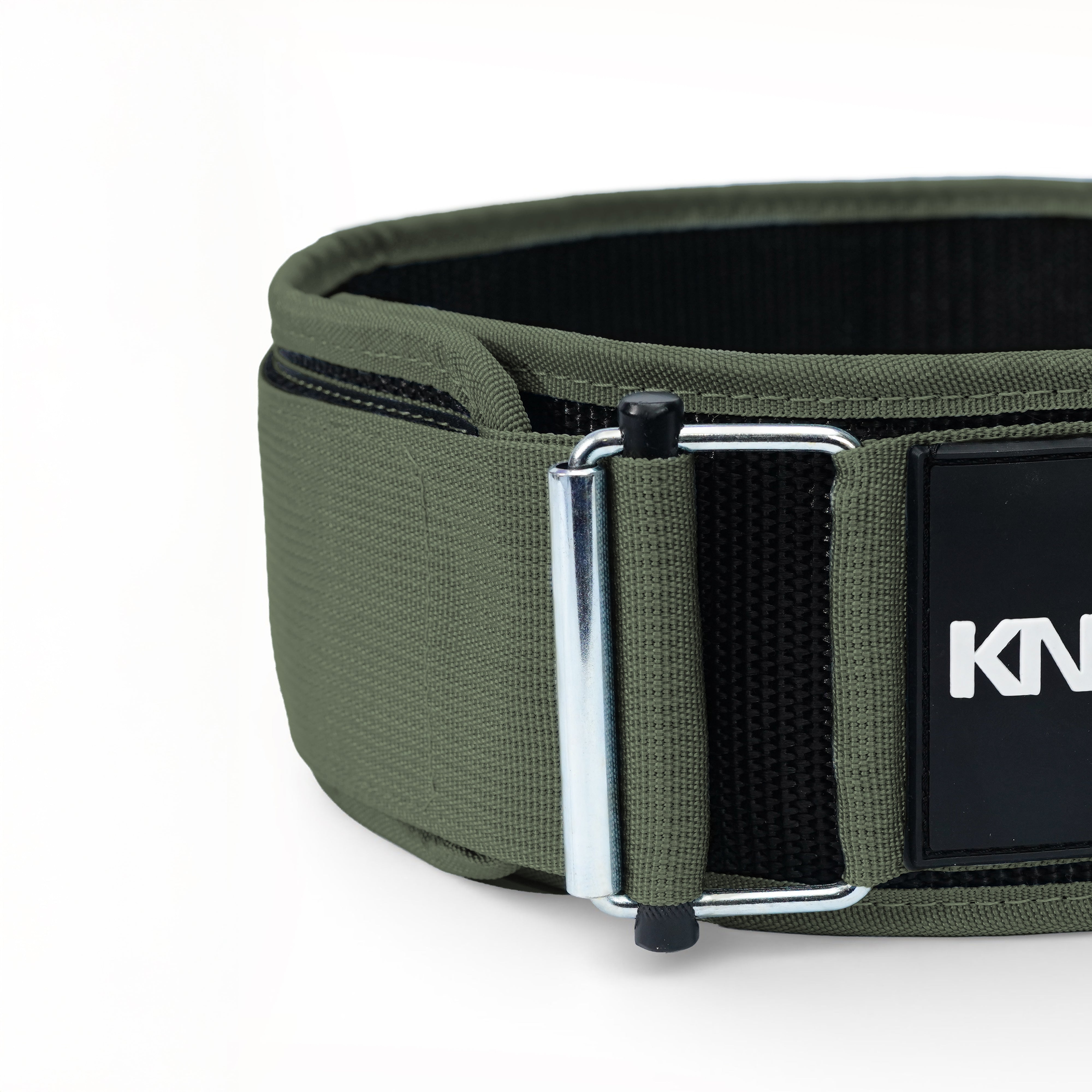 Self-Locking Dark Green Weightlifting Belt