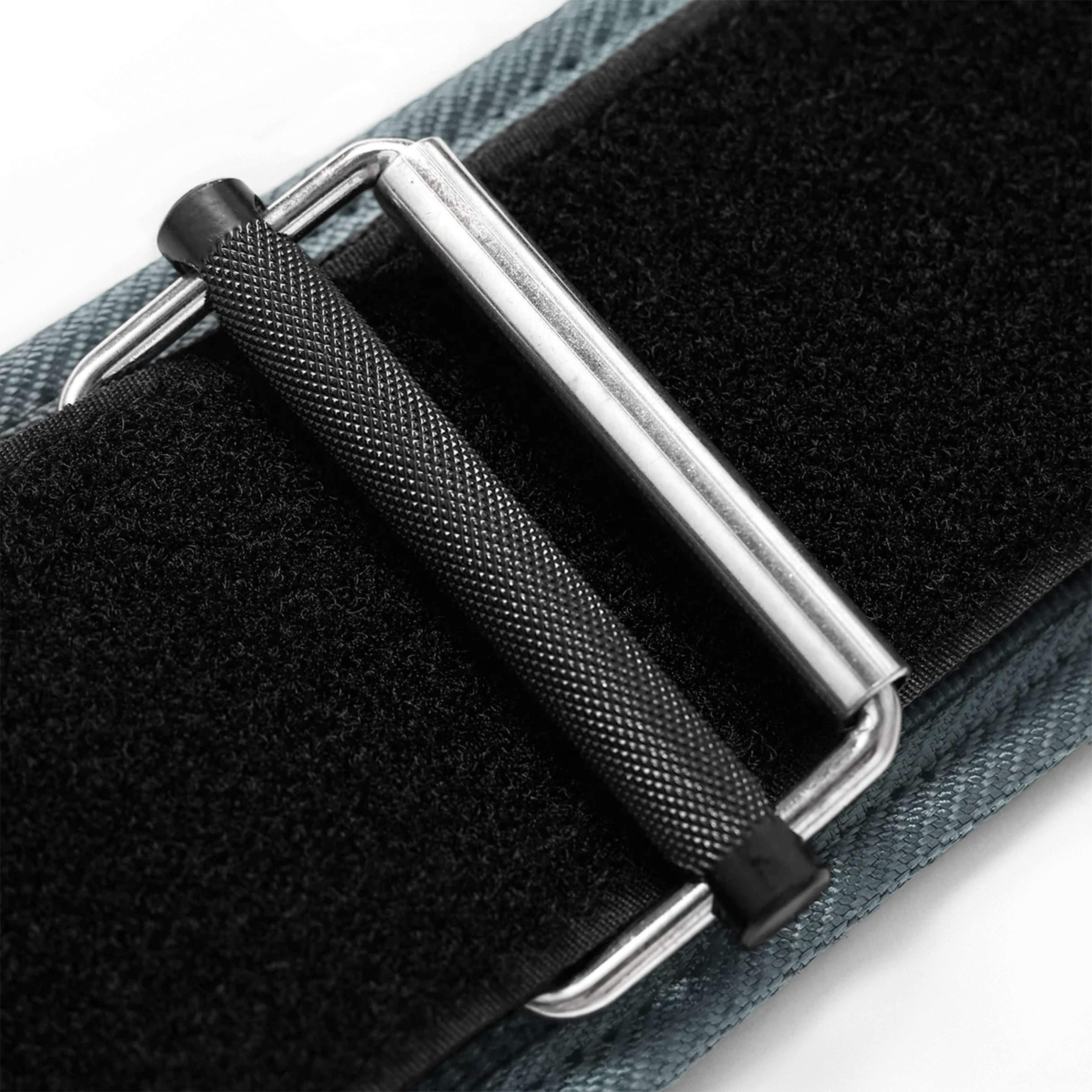 Self-Locking Grey Weightlifting Belt