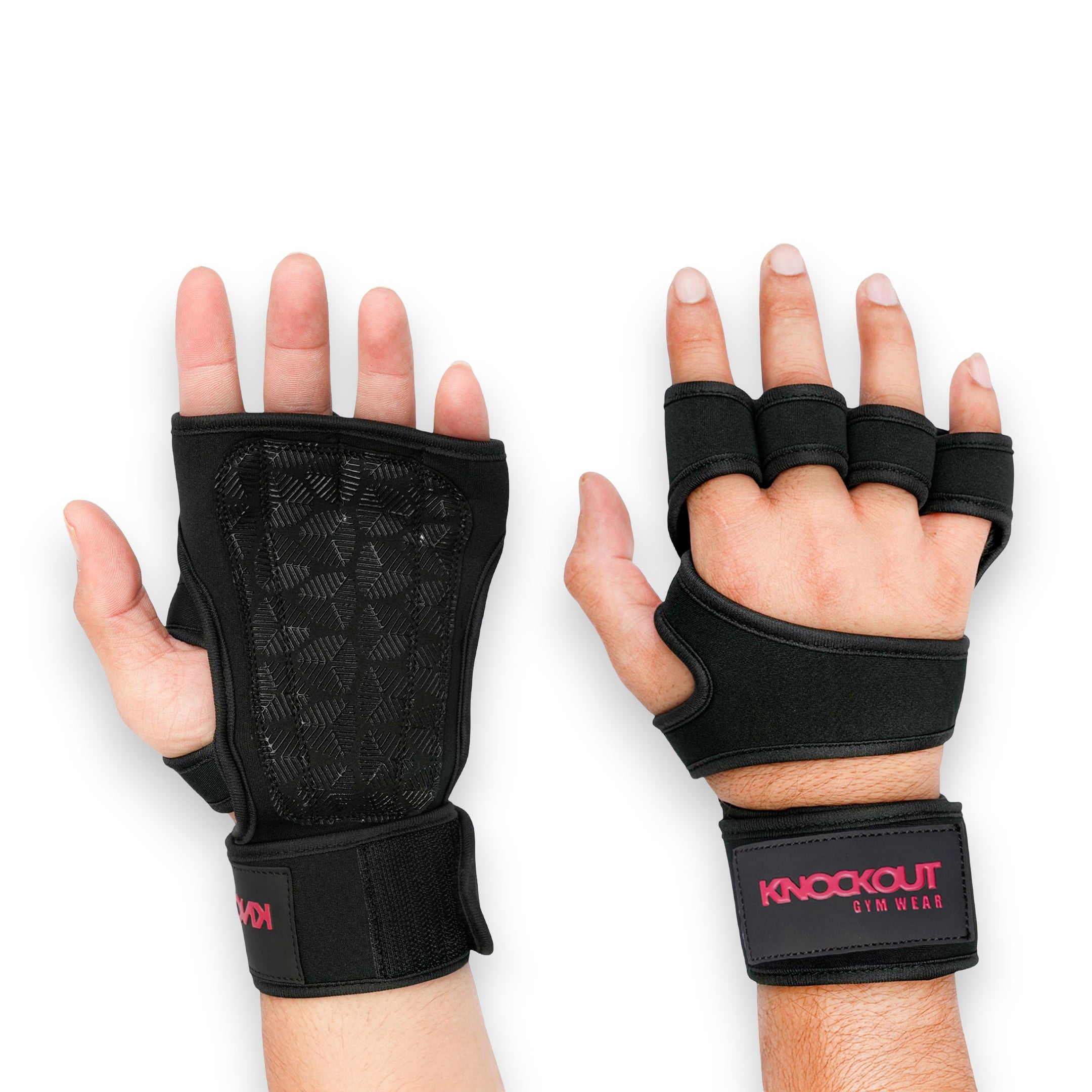 Knockout Black GripFlex Fitness Gloves
