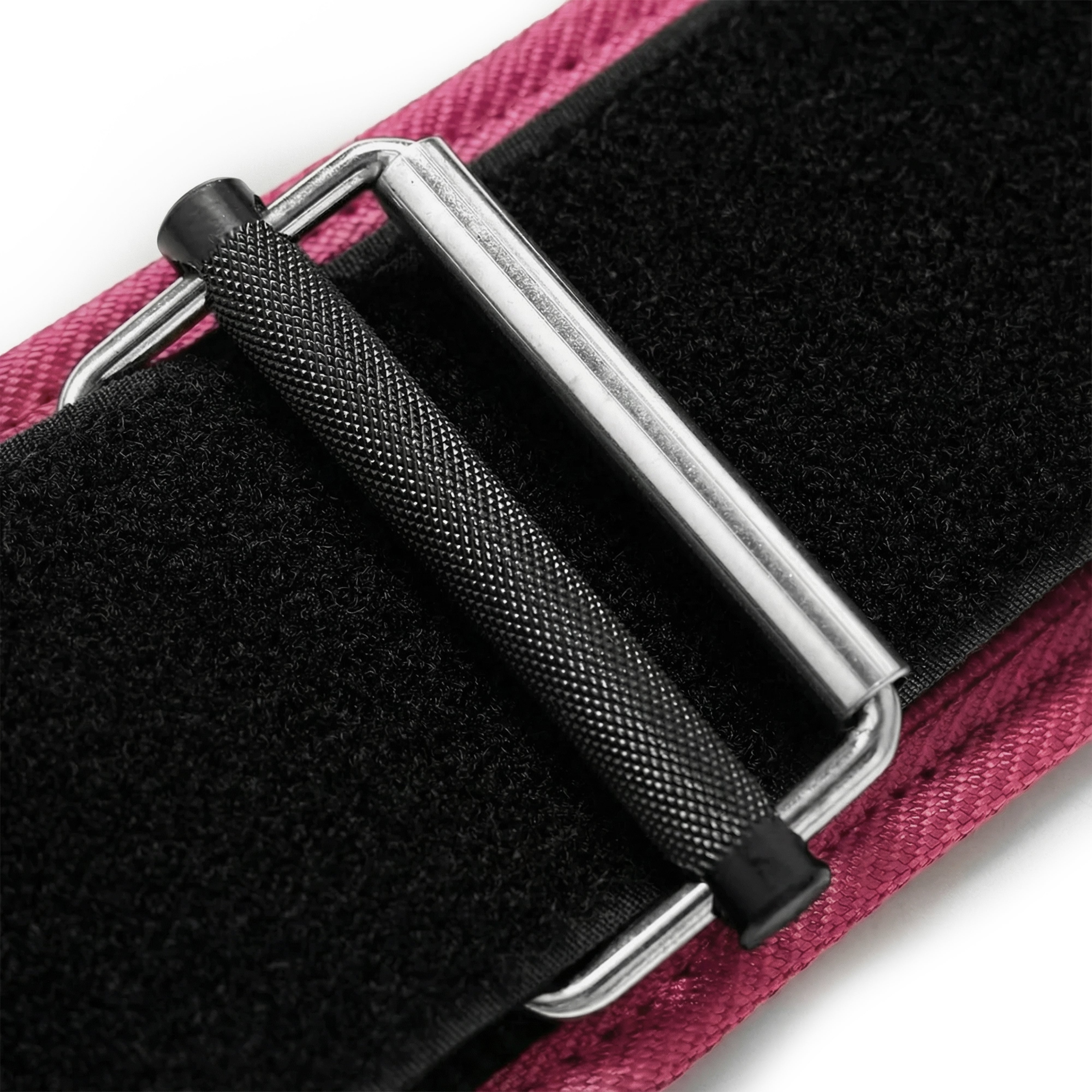 Self-Locking Pink Weightlifting Belt
