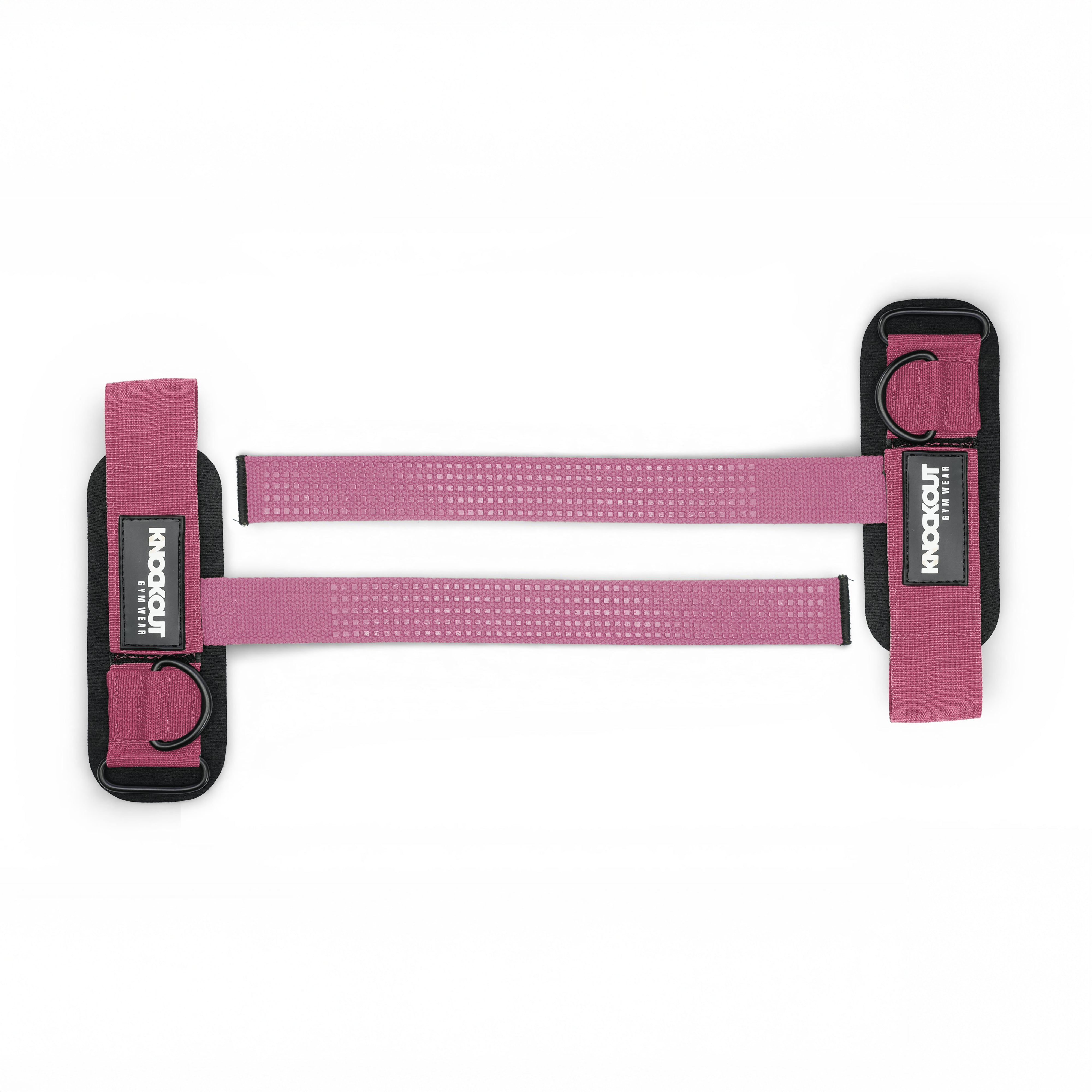 Knockout PowerLock Lifting Straps - Pink