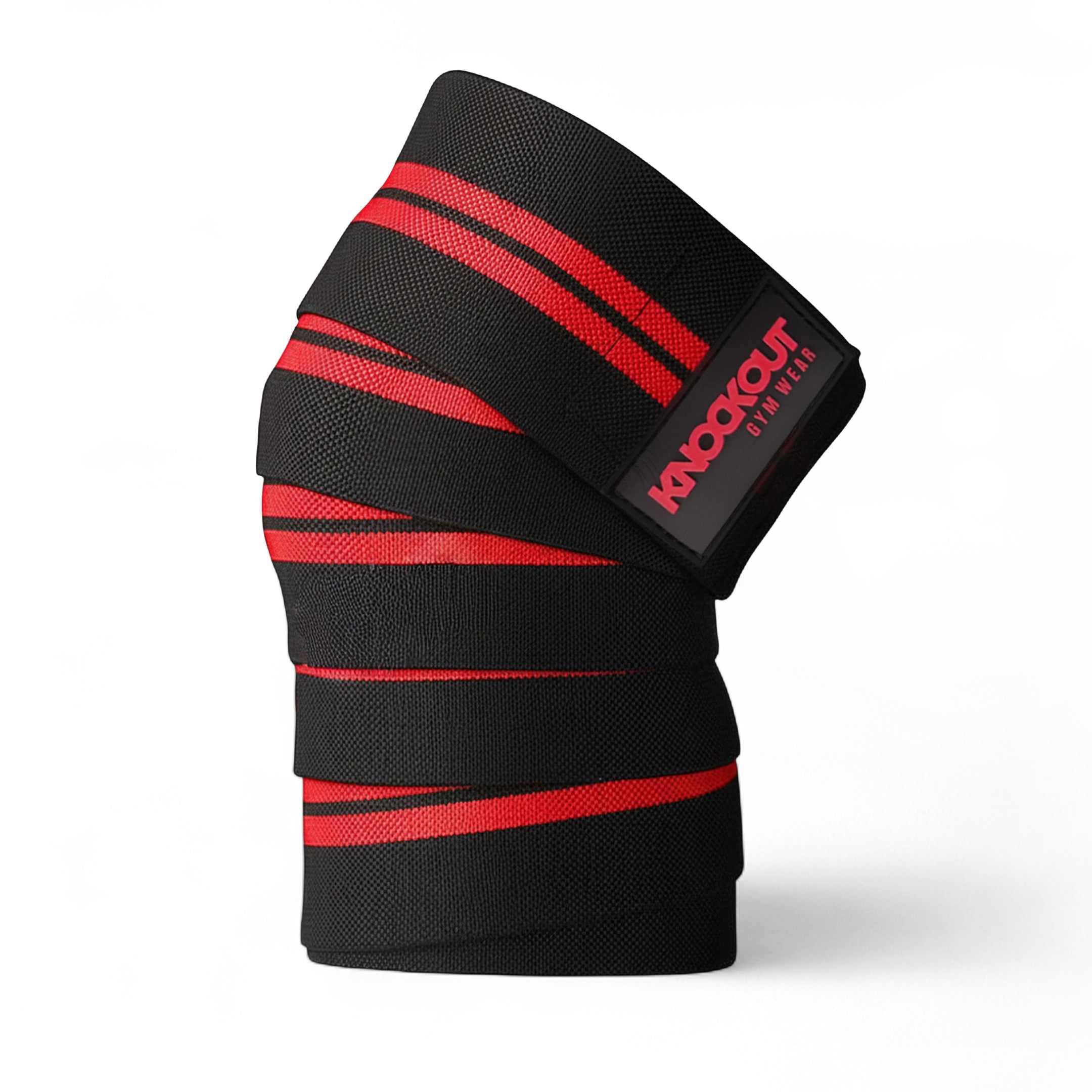 Knockout 78In Knee Wraps - Red