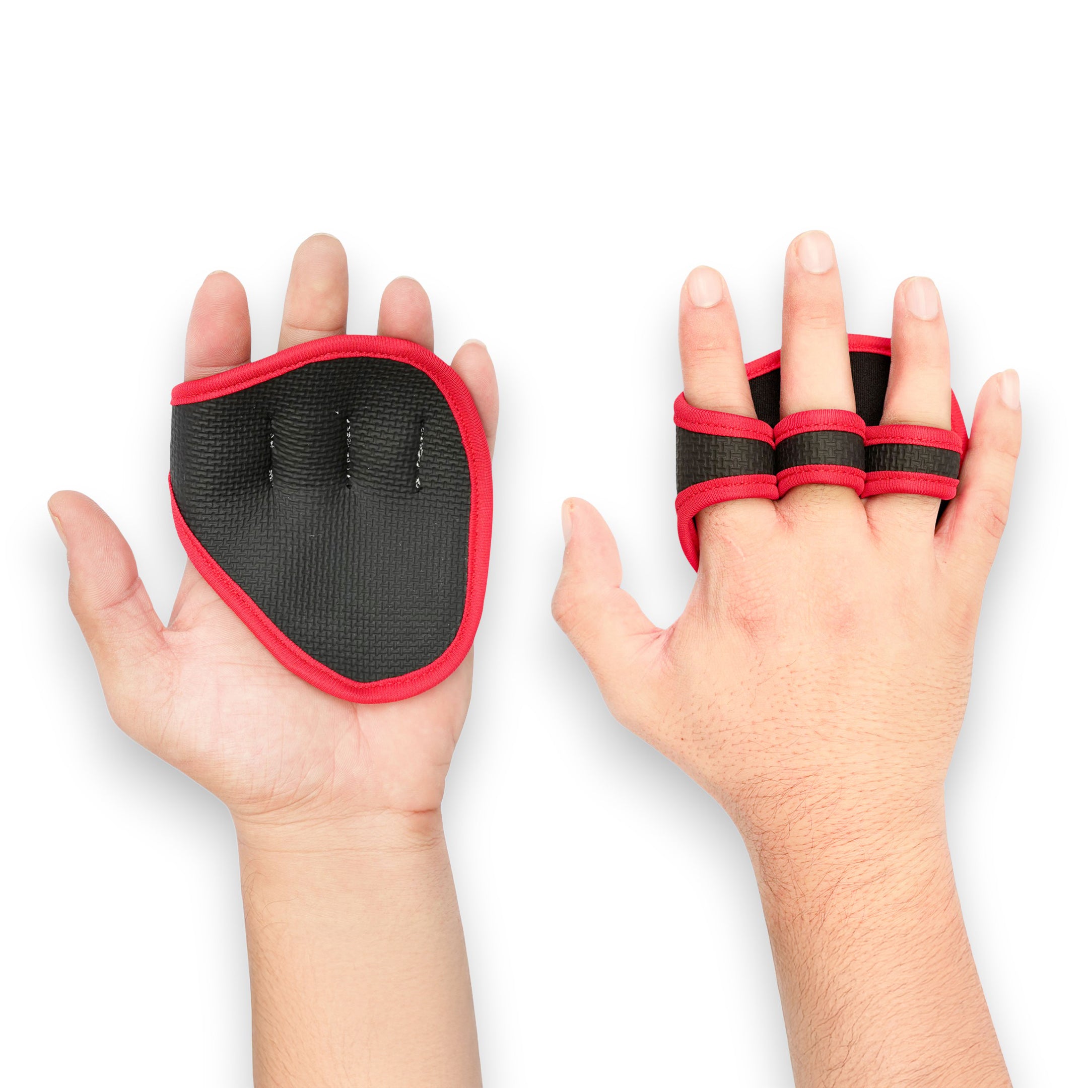 KO Weight Lifting Grip Pad - Red and White