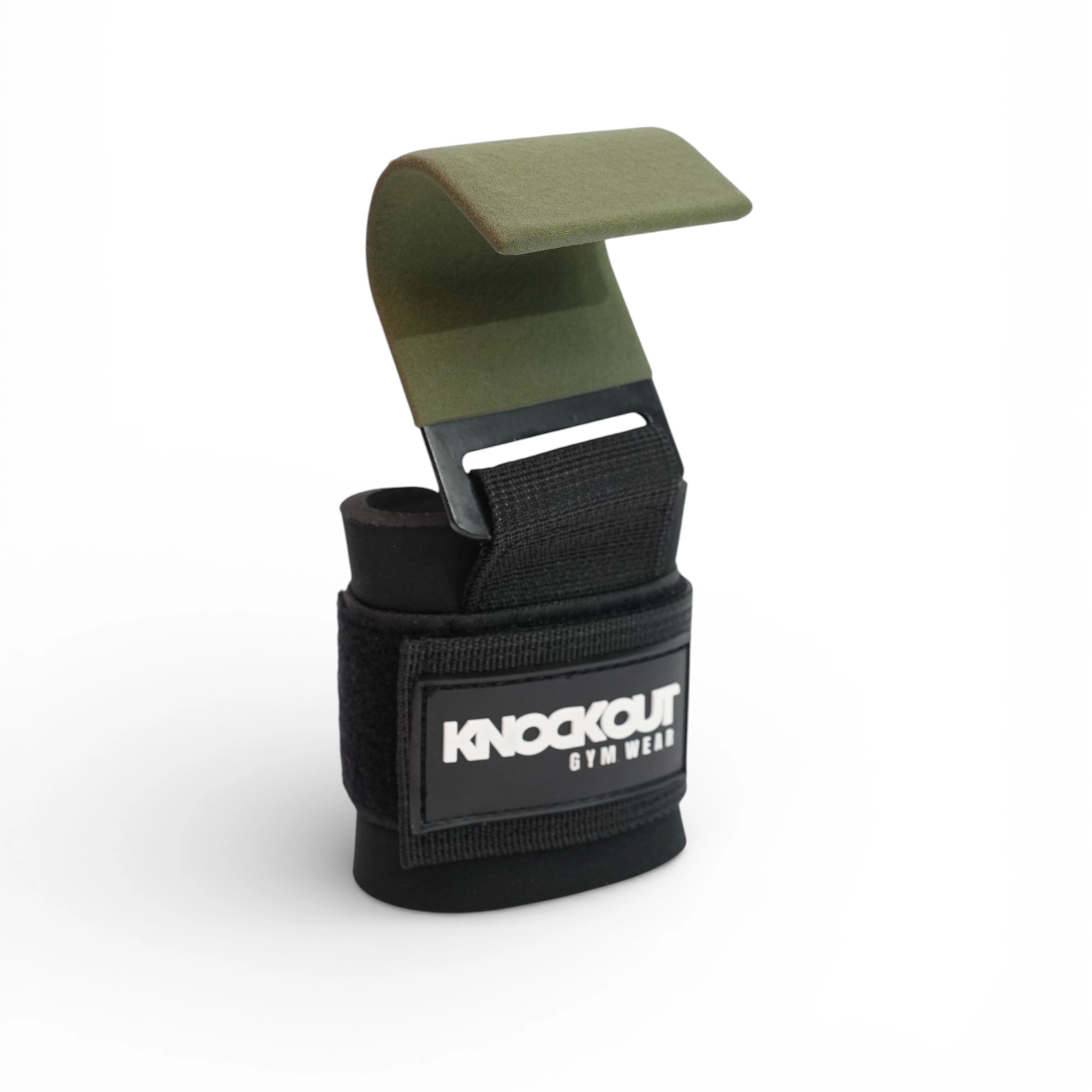 weight lifiting hook strap green