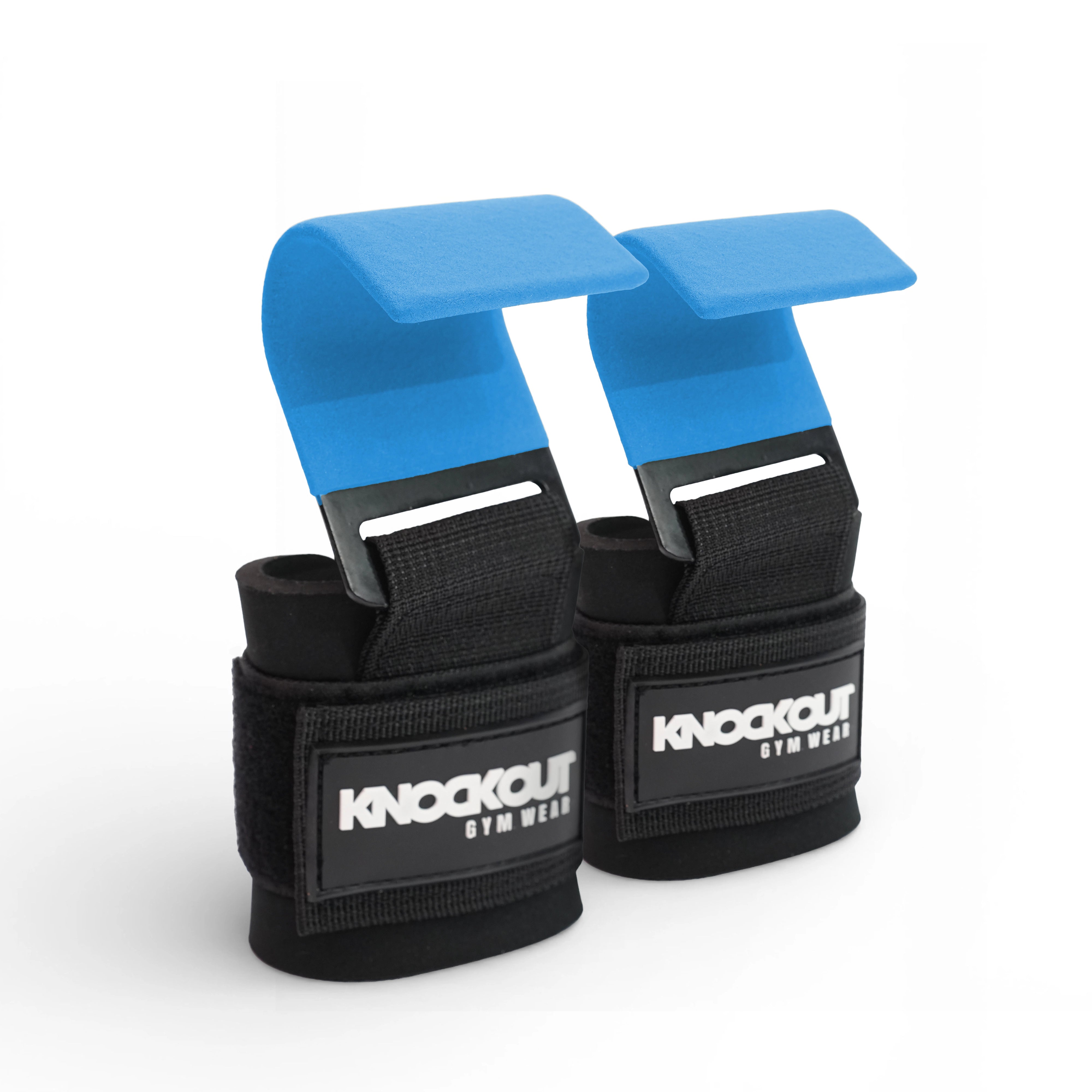 Weight Lifting Hook Straps blue