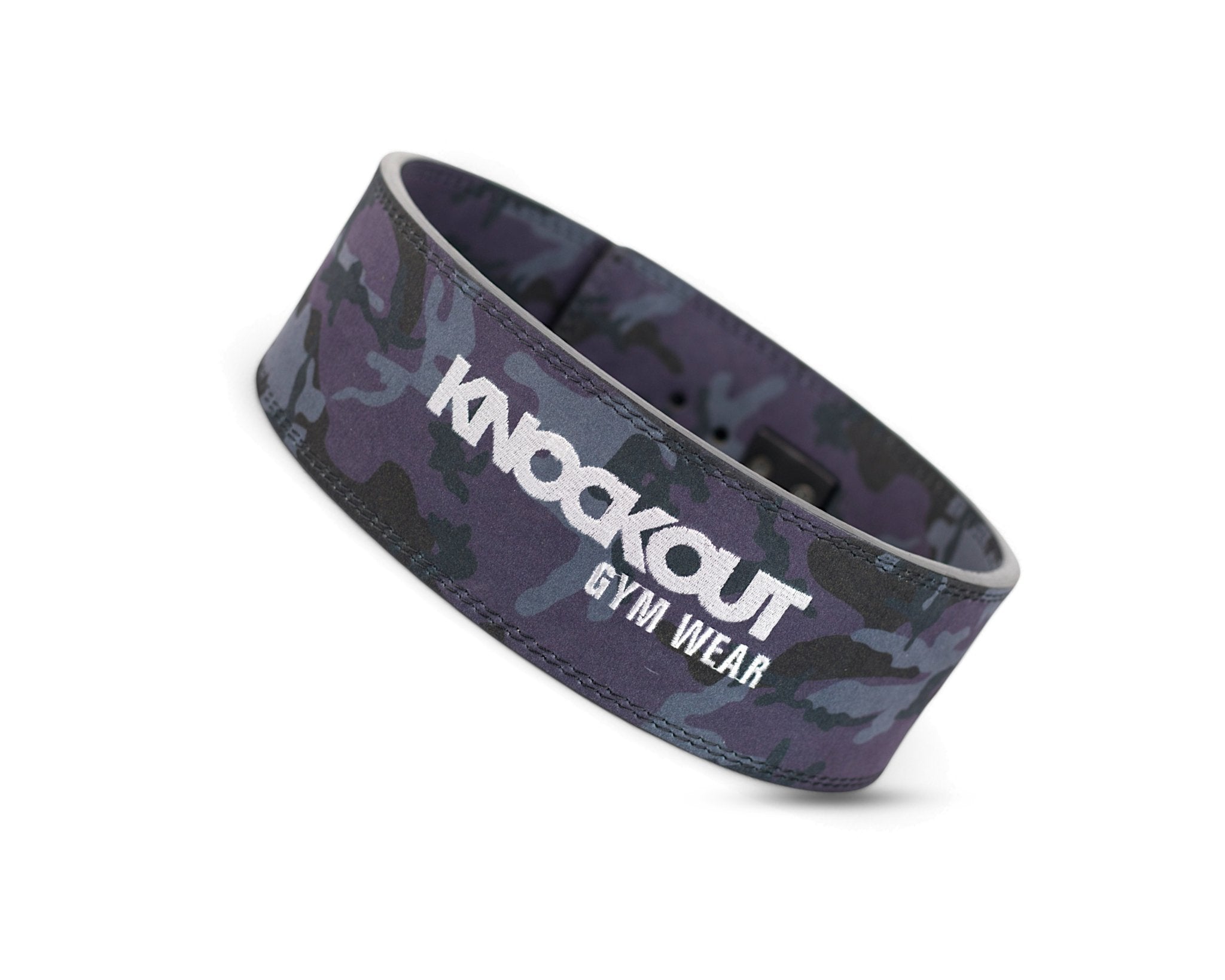 Knockout Camo Lever Weightlifting Belt - 10mm - Knockoutgymwear